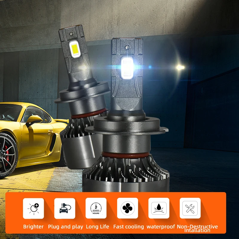 ODM High Power Focos Led Lampadas Faros Auto Lighting System 130W Headlamps H7 H4 Luces Led Moto Headlight Car Light Accessories