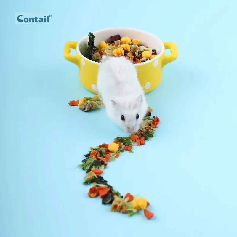 Private Label Pet Foods Dried Vegetables Fruits Grains Snack for Rabbit Hamster Small Animals Pet Snacks