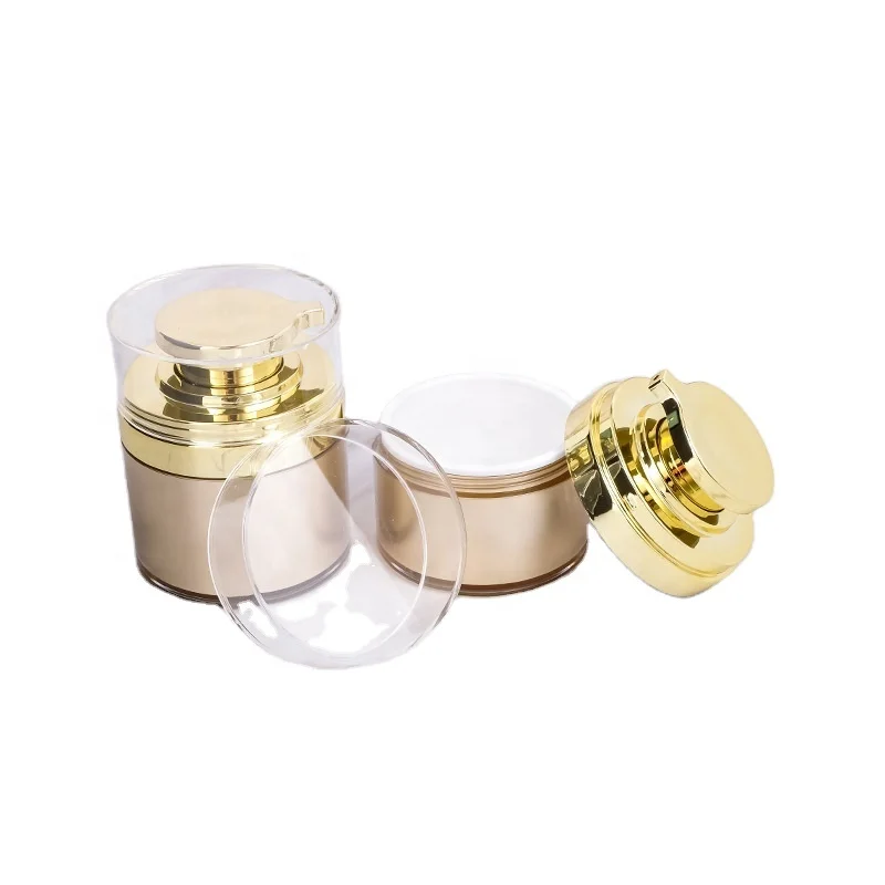 Skin Care Packaging 50g Plastic Airless Cream Jar Vacuum Serum Lotion Pump Bottle Sunscreen Foundation Lotion Jar With Dispenser