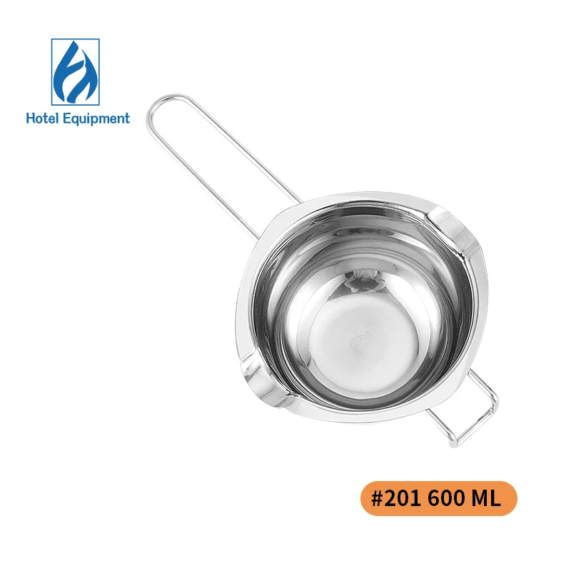 Stainless Steel Kitchen Metal Melting Pot Bowl for Chocolate Wax and Dough