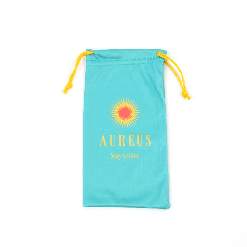 
Custom design different size sunglasses microfiber jewelry packaging pouch drawstring bag 