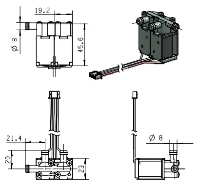 High Pressure Pneumatic Pressure Hydraulic Spool Solenoid Electric-Hydraulic Remote Control Valve Duplex Air Valve