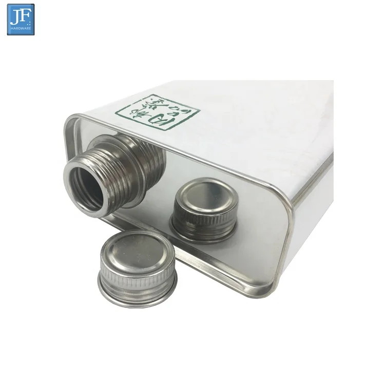 Rectangular Stainless Steel Metal Alcohol Cooking Oil Can