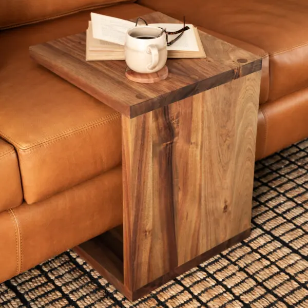 Solid Blackwood C End Table Functional Housewarming Gift Coffee Center Tea Bedside Desk