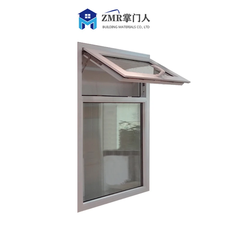 Upvc top hung window european pvc casement window american style pvc swing window