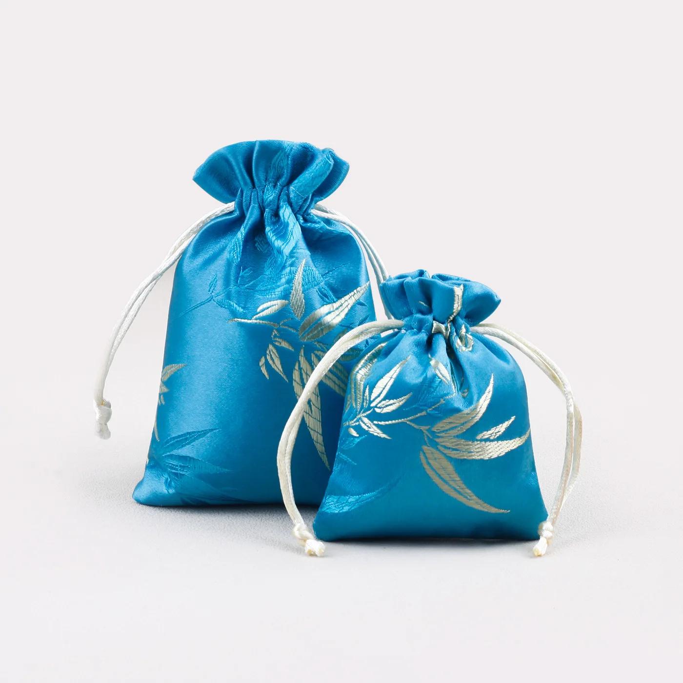 Hot Sale Factory Direct Brocade Bags Power Banks Earphones Jewelry Gua Sha Boards Drawstring Storage Pouches