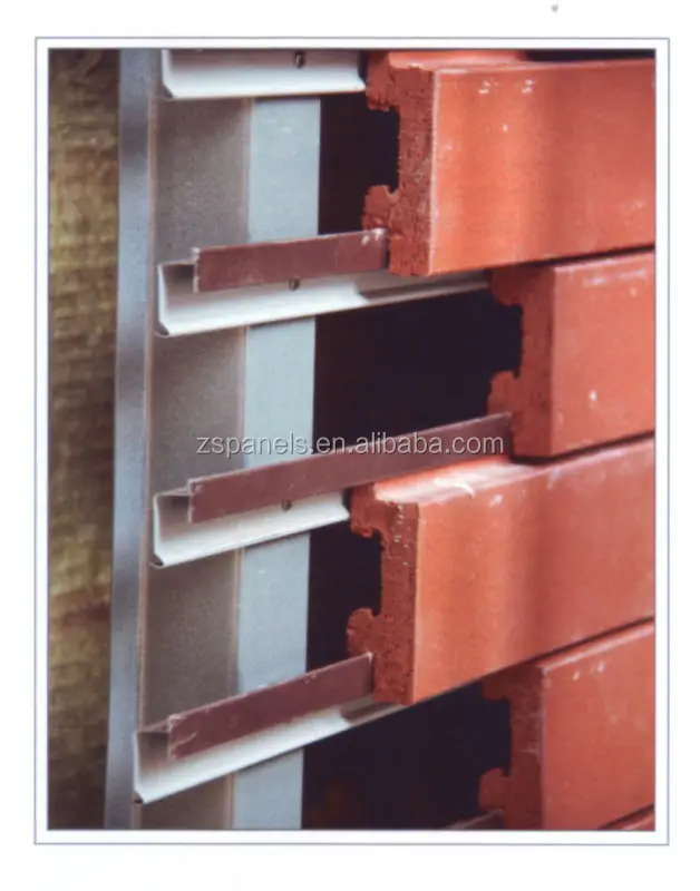 outdoor wall ceramic clinker brick tiles, clay extruded split bricks facade panel clinker bricks