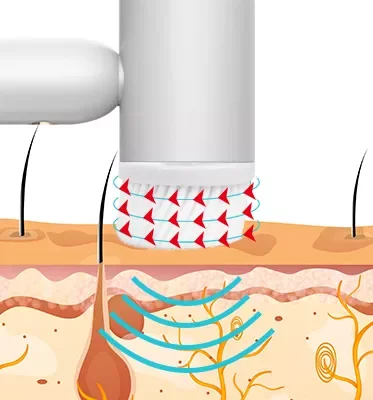 hot cold silicone facial cleansing brush with led electric facial cleansing brush rechargeable