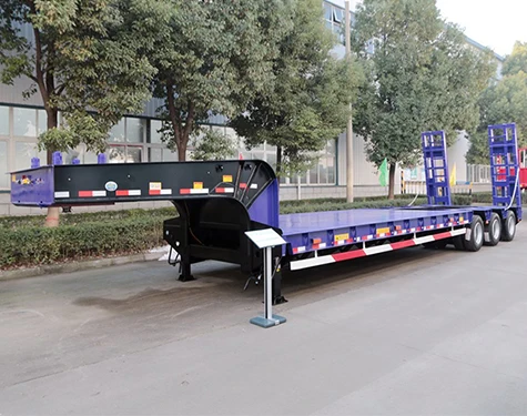 40ft Cargo Vehicle flat bedtrailer 3axle flatbed semi trailer truck Car steel low bed truck trailer ST TCL TD  Automotive Motor