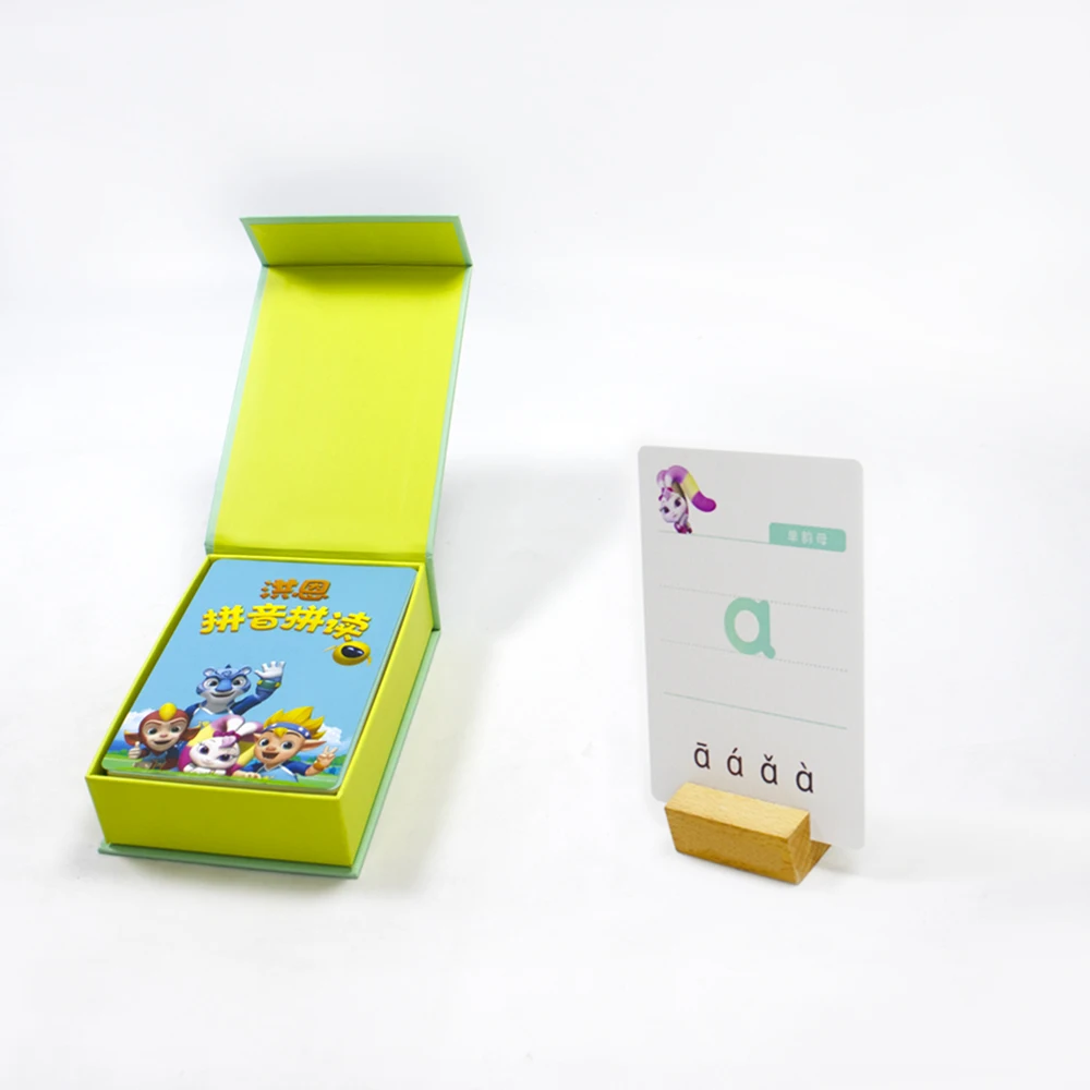 Customized Friendly Letters Spelling Kids Learning Cards Games Printing Educational Learning Chinese cards