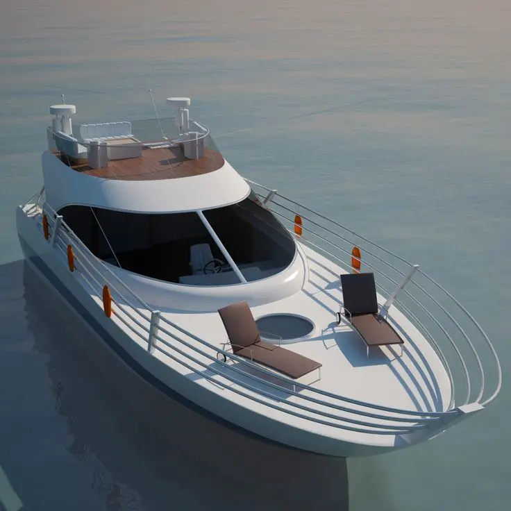 Small Luxury Half Cabin   Aluminum yacht Yacht Boat