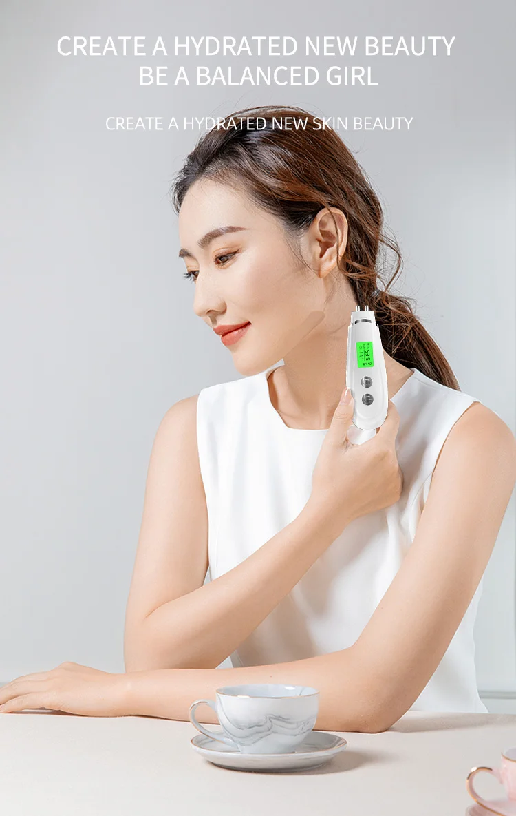 2024 New Analysis Moisture Device Skin Detector Lcd Display Skin Analyzer Water Oil Teste
