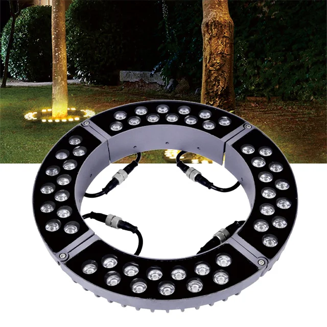 hug tree light ring lamp for palm tree aluminum dmx 512 rgb tree hugging light