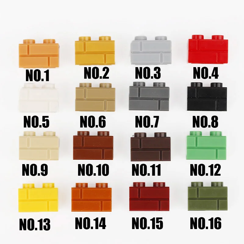 
Compatible with legoinglys 1000pcs construction house colorful 1X2 98382 bricks building block 