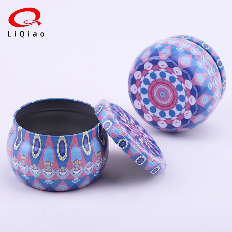 Candle Jars Solid Aromatherapy Container Jars Metal Box Coffee Beans Tea Spice Candy Tin Can