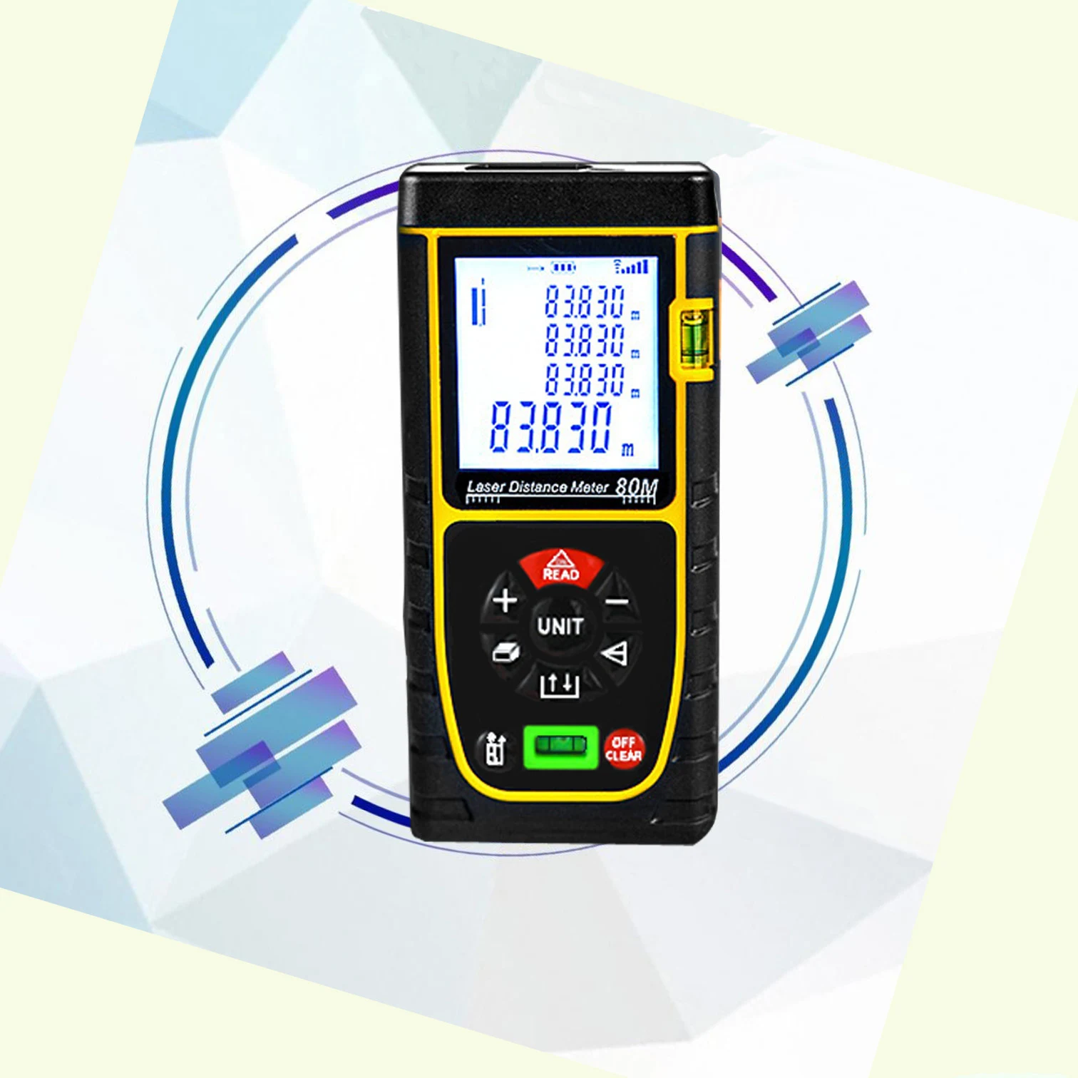 SNDWAY New Laser Distance Meter Electronic Roulette Laser Rangefinder Digital Ruler Trena metro Range Finder Measuring Tape tool