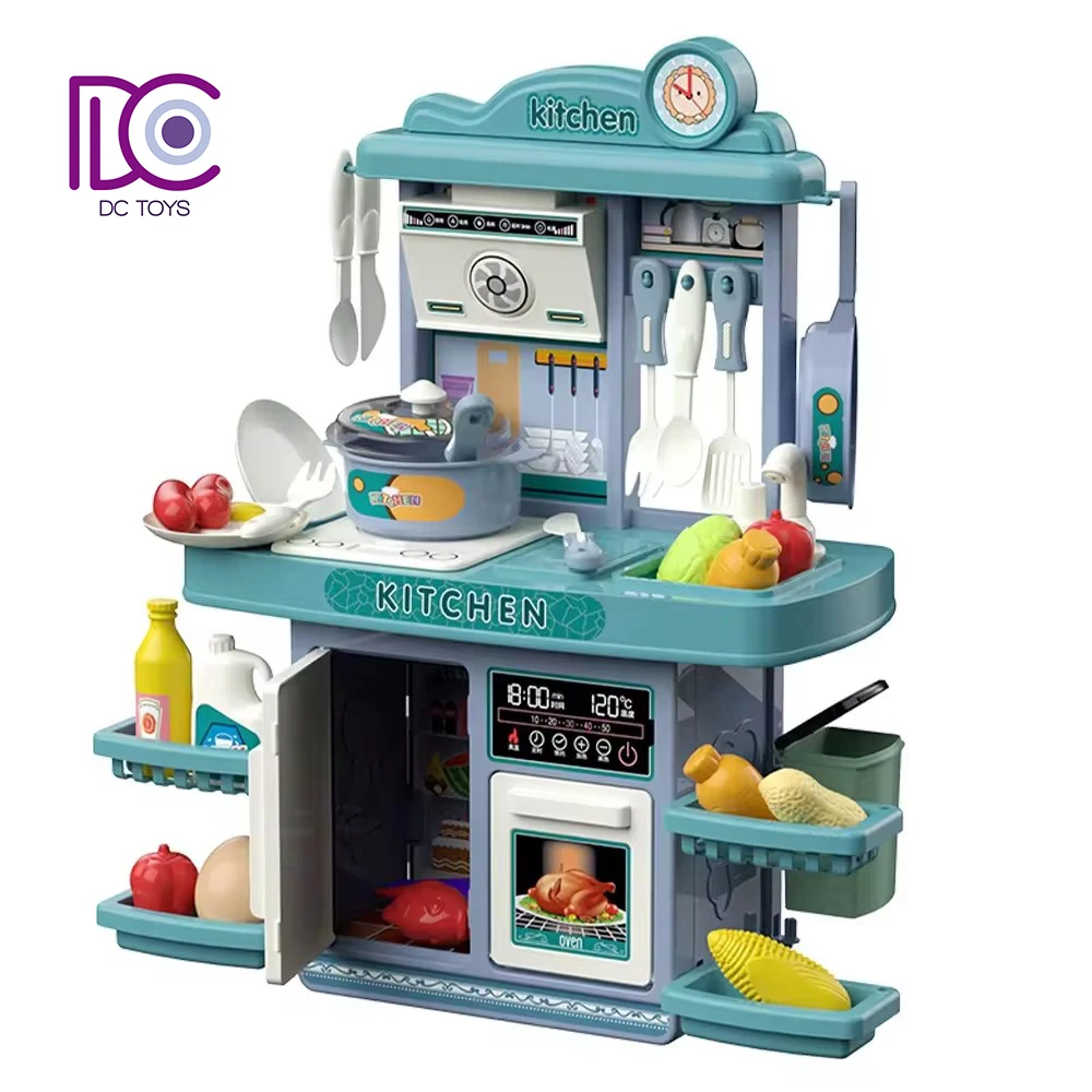 DC newest 35pcs kitchen toys with light and music other pretend play