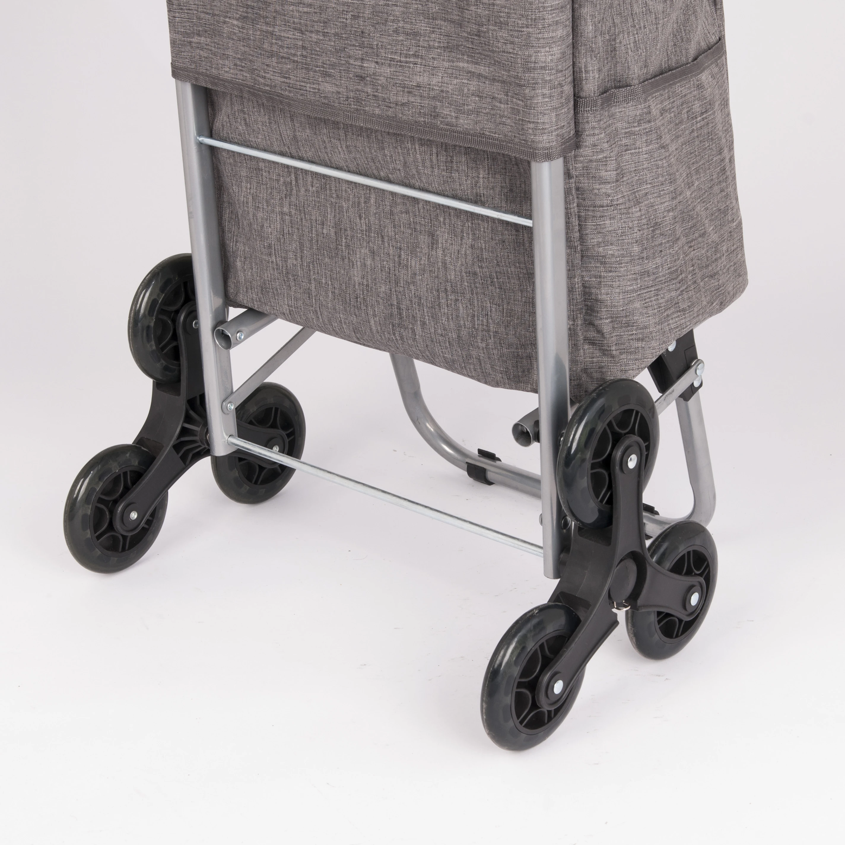 Stainless steel Foldable  shopping trolley  folding shopping trolley cart  bag with climbing 3 wheels