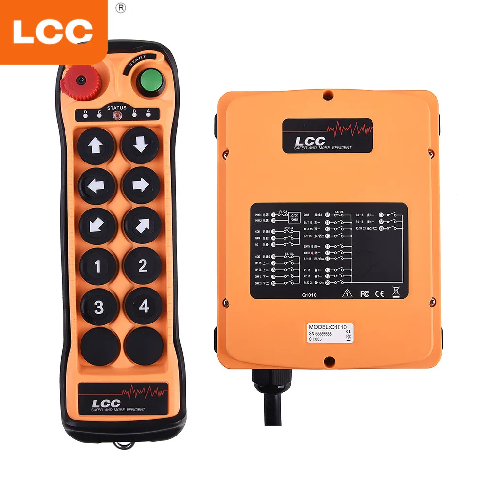 Q1010 Industrial Remote Control with 10 Buttons for Crane Price