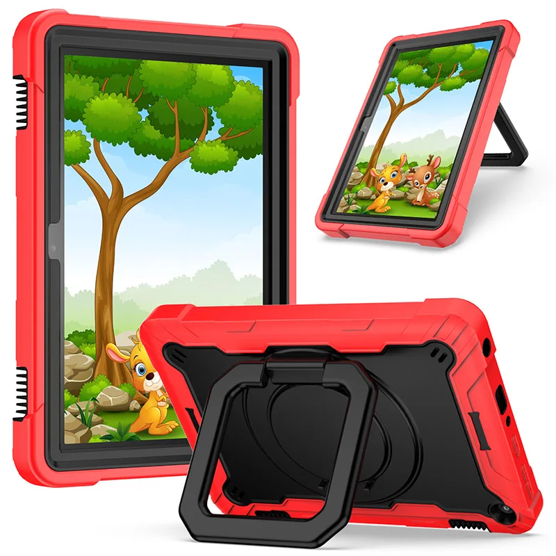 Легкий безопасный для детей противоударный чехол для планшета Amazon kindle fire HD 8/8 Plus 2020 регулируемый вращающийся Прочный чехол с подставкой
