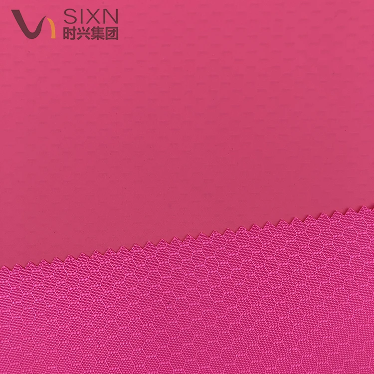 100% Polyester Material 300D Rip-stop DTY Honeycomb Oxford WR PVC Coating Fabric For Luggage