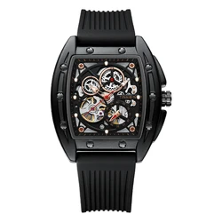 Luxury Square-Style Tourbillon Mechanical Watches Automatic Movement Relogio Masculino 2022 New Clock 8863