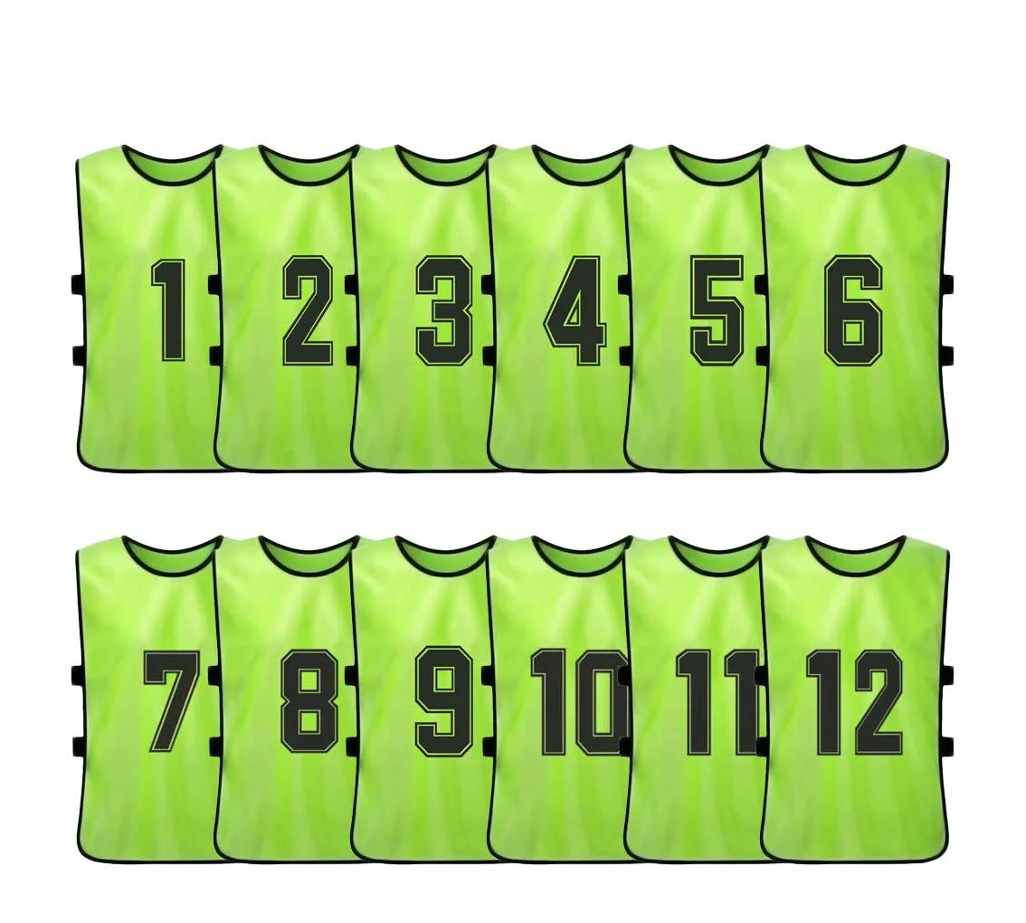 cheap reversible mesh football training vest youth adult sports soccer bibs