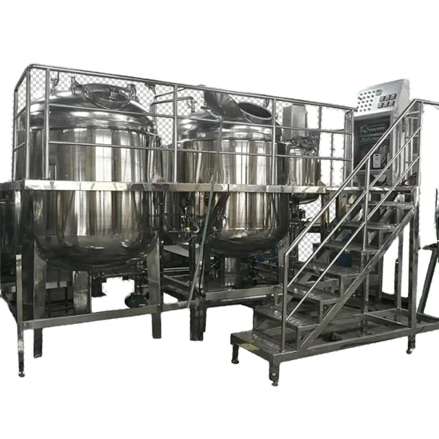 Professional Factory Vacuum emulsifier cosmetics complete sets of production equipment electric vacuum emulsifier