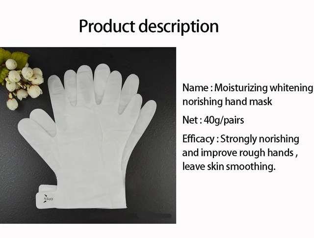 Private Label Repairing Hand Mask for Dry Hands SPA Masks with Natural Plant Extract Hand Care