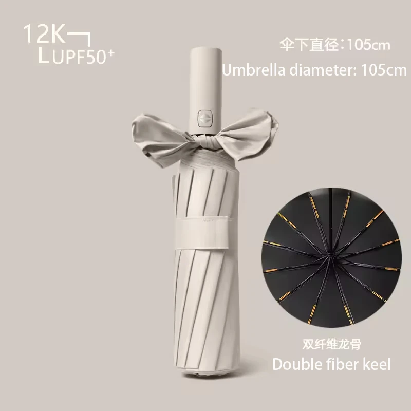 fully automatic folding umbrella 36 bone for sunny and rainy wind resistant UV protection 3 Folding Umbrella With Logo Paraguas
