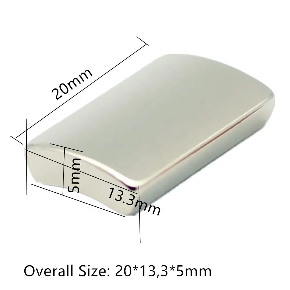 N42SH ARC neodymium magnet 220V ac generator Segment Magnets for bldc Motor