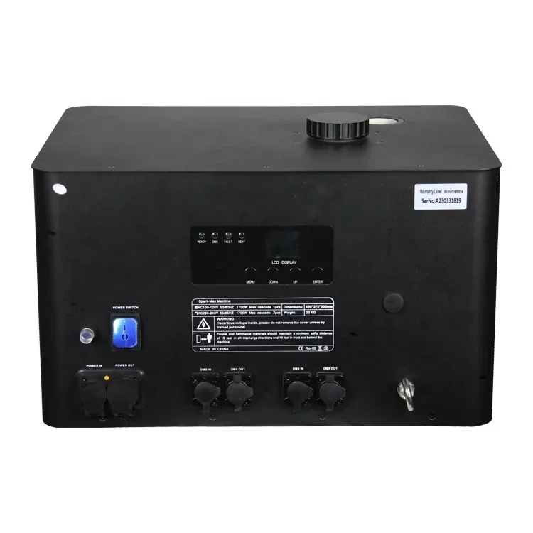 Waterproof stage effects cold spark machine low smoke sparkler machine for wedding and concerts 10meters height