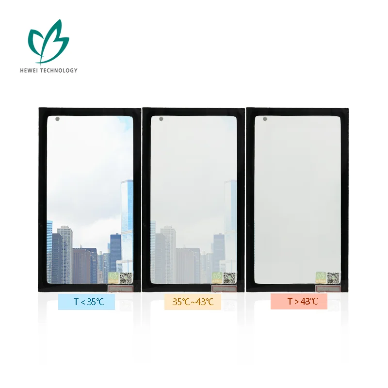 HEWEI Innovative Thermochromic Smart Sun-shading Safety Building Glass For Healthcare