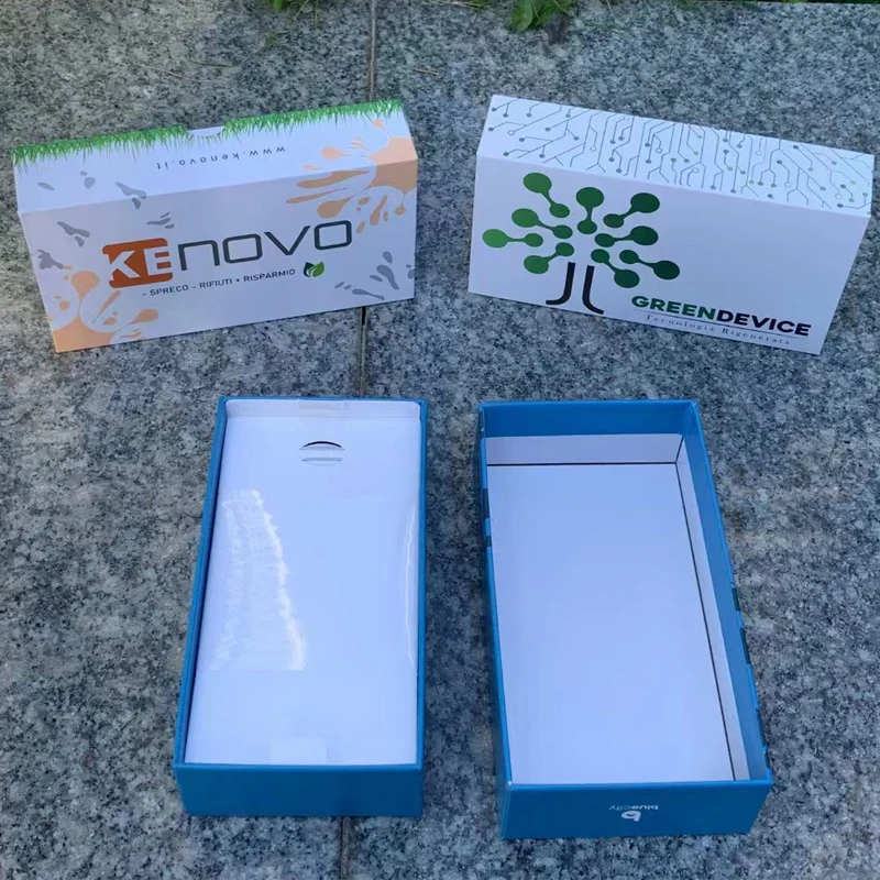 custom mobile used phone paper box universal plain white box cell phone paper packaging box for multy size Refurbished iphone