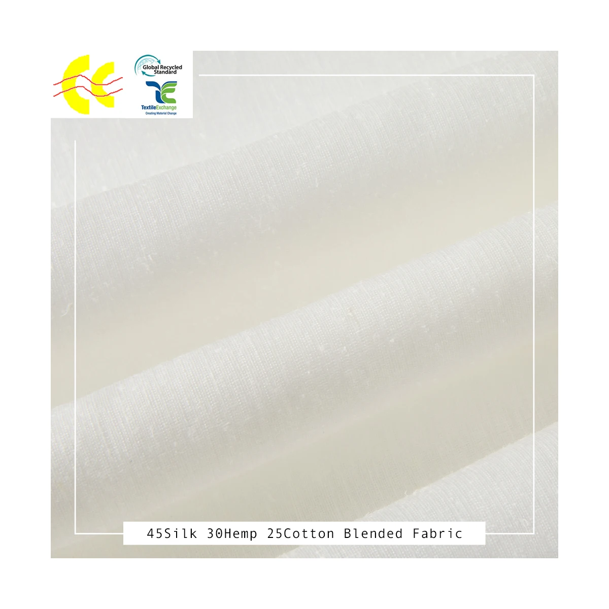 Hot selling 68% hemp 32% Silk custom fabric hemp fabric organic hemp fabric