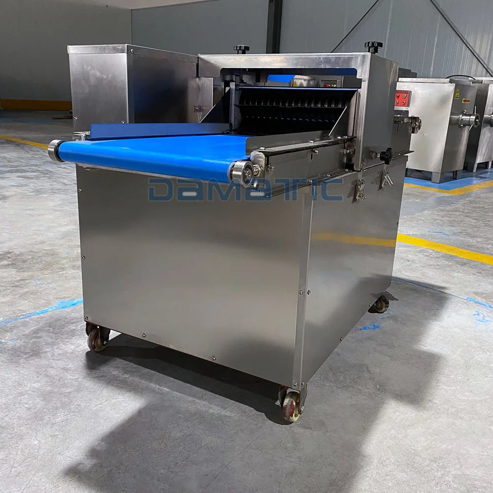 Deli Cut Meat Fillet Food Slicer Belt Industrial Chicken Machine Butchery Poultry Cooked Meat Cutter Cutting Band Saw Automatic