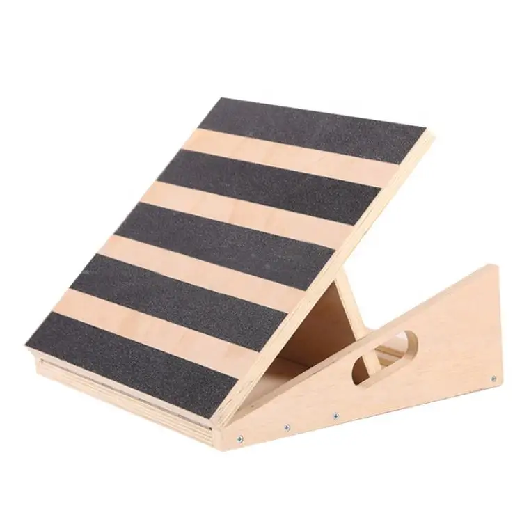 Adjustable Wooden Slant Board Foldable and Portable Calf Incline Board stretcher slant board