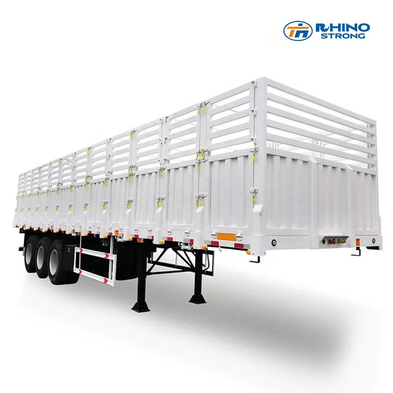 3/4/5Axle Enclosed Pickup Side Wall with Fence Drop Side Board Sidewall Trailer Cargo Transport Truck Container Semi Trailer