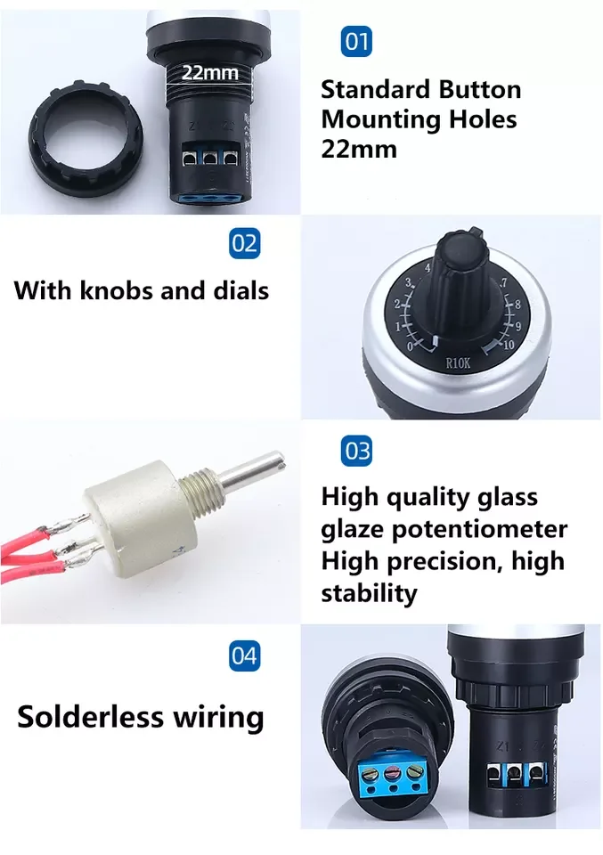 LA42DWQ-22 2K knob rotary switch potentiometer potentiometer inverter resistance variable speed drive potentiometer