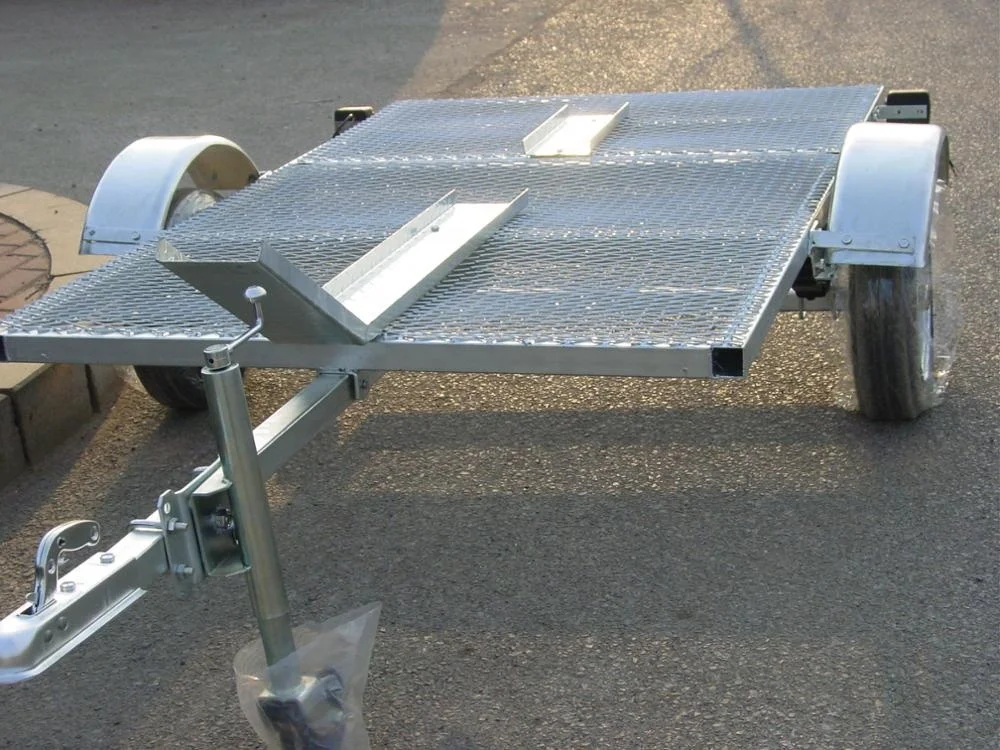 Manufacturer Supply Galvanized 2.8m folded motorcycle Trailer CT0304
