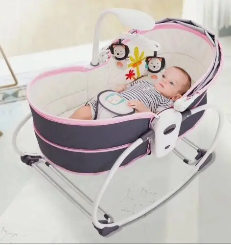
5 in 1 new product baby rocker infant sleeping bed adjustable rocking chair for baby 