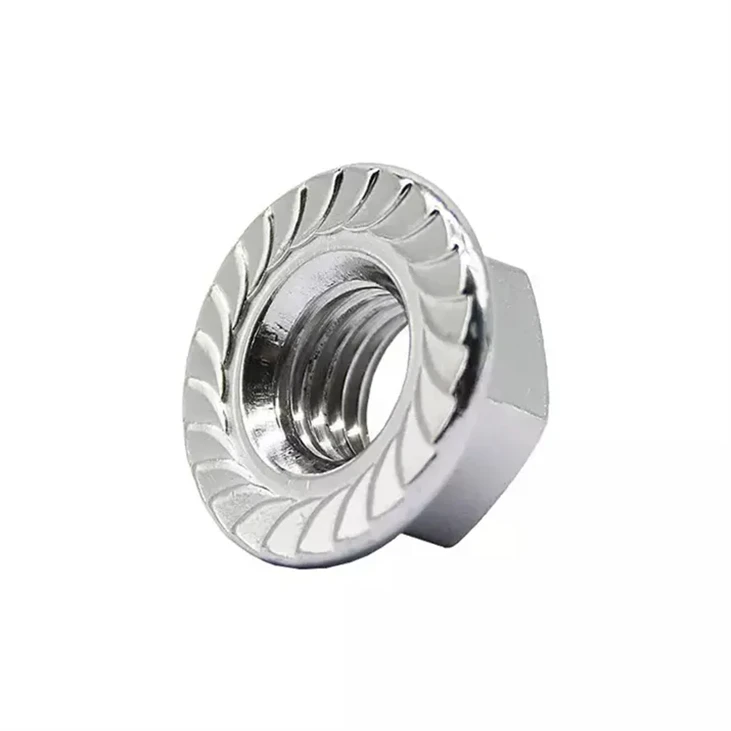 Stainless Steel Hexagonal Anti-Slip Padded Nut Flower Tooth Din6923 Flange Nut