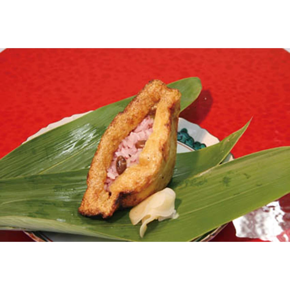 Japanese healthy snack frozen baked inari tofu roll rice sushi