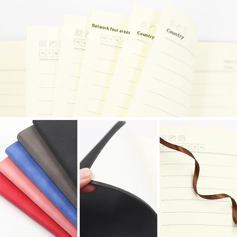 A828 A5 Notebook by Manufacturer Creative Softcover Stationery Thermo PU Leather Printed Style Office Use Gift Giving Wholesale