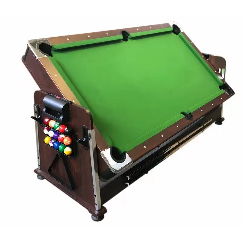 DQ manufacture Modern revolving 4 in 1 multi game billiard pool table air hockey table top