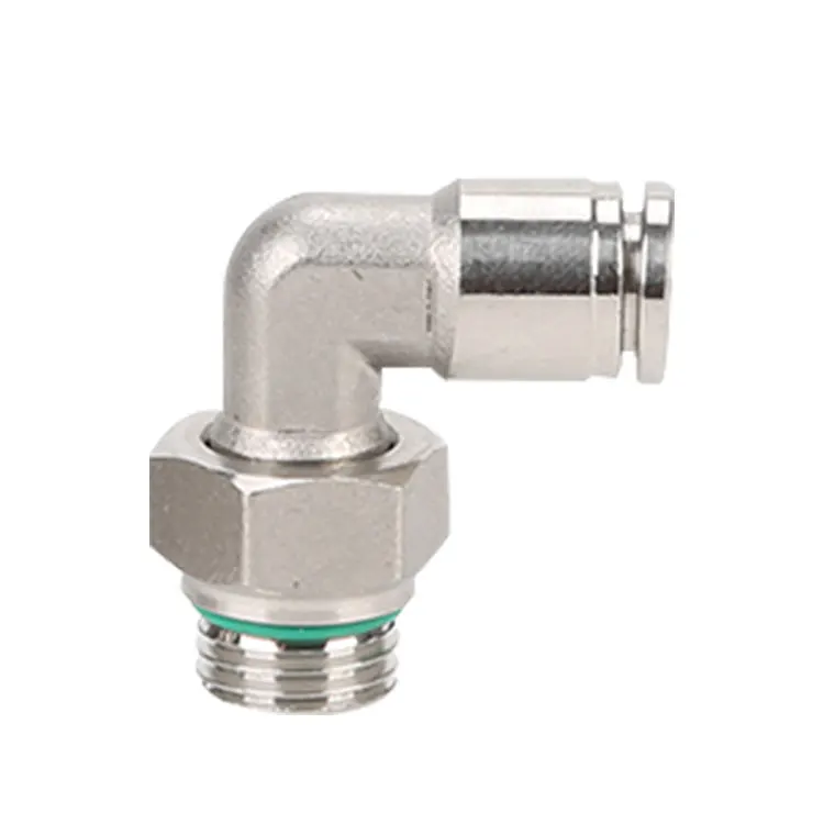 Воздушный шланг из нержавеющей стали, фитинг для воздушной линии, пневматические быстроразъемные фитинги, воздушный фитинг, латунный никелированный пневматический соединитель