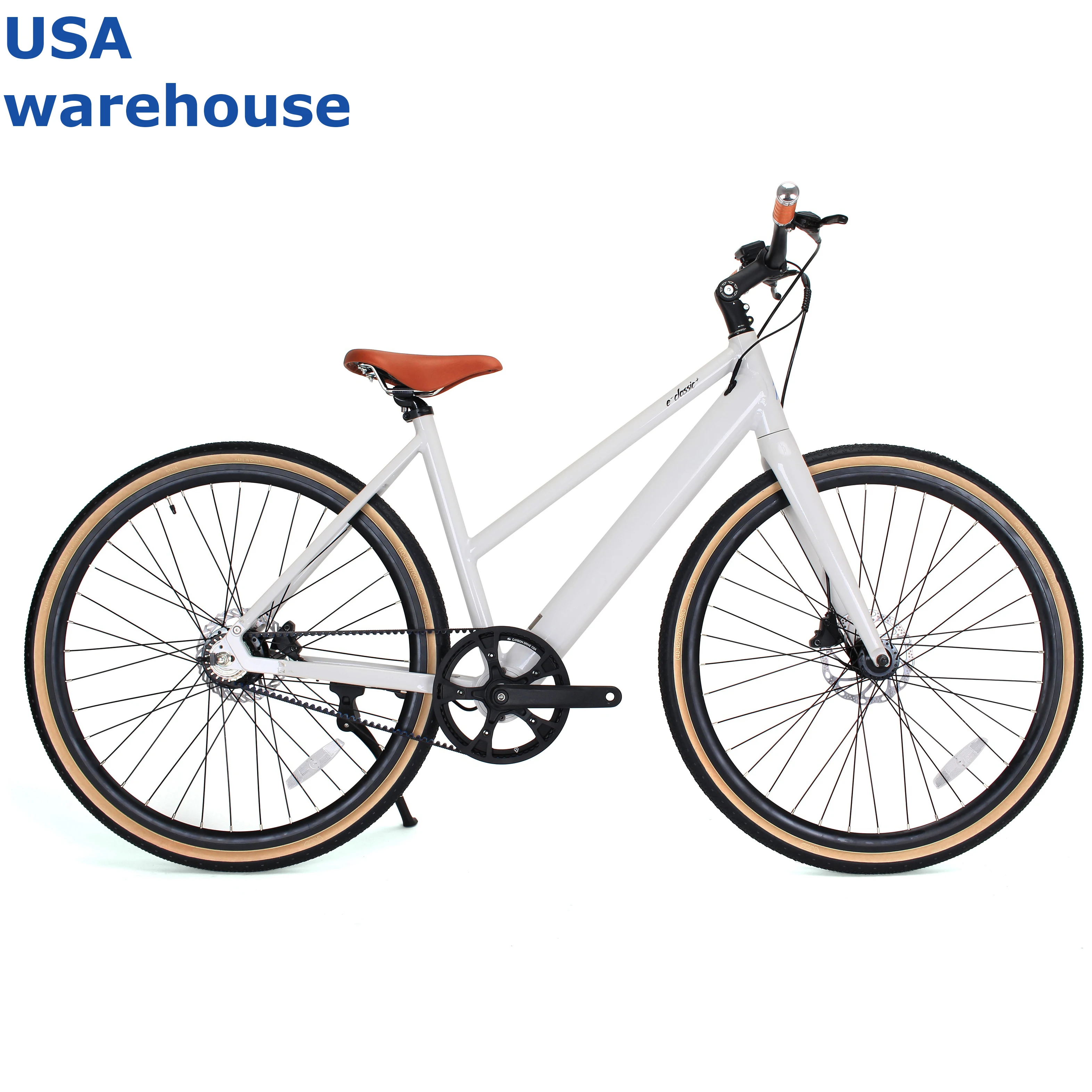 Vanmoof Style Gates Carbon Belt Step Thru 700C Urban Lightweight Sensor Motorized City Road Bike Adult E Bike