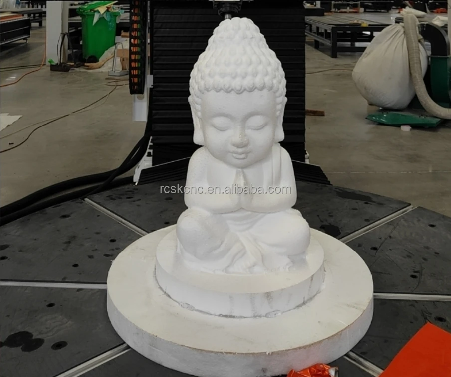 Rongchi precision 5 axis center cnc machine profile machining center for statue carving