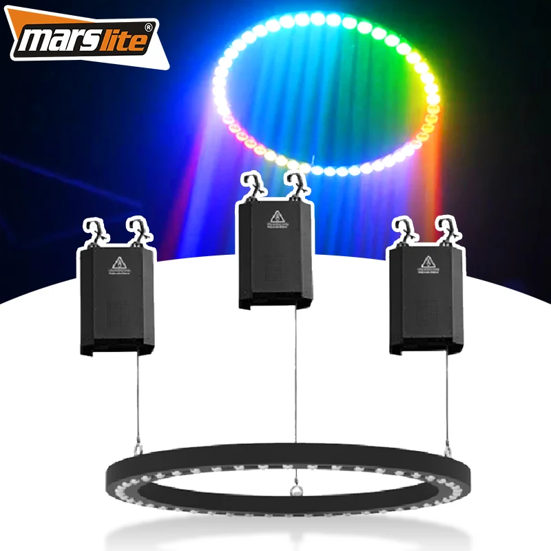 Winch Led Kinetic Lighting Kinetic Beam Ring Stage Lighting Equipment 48*15w Kinetic LED Ring for DJ Disco Bar Night Club
