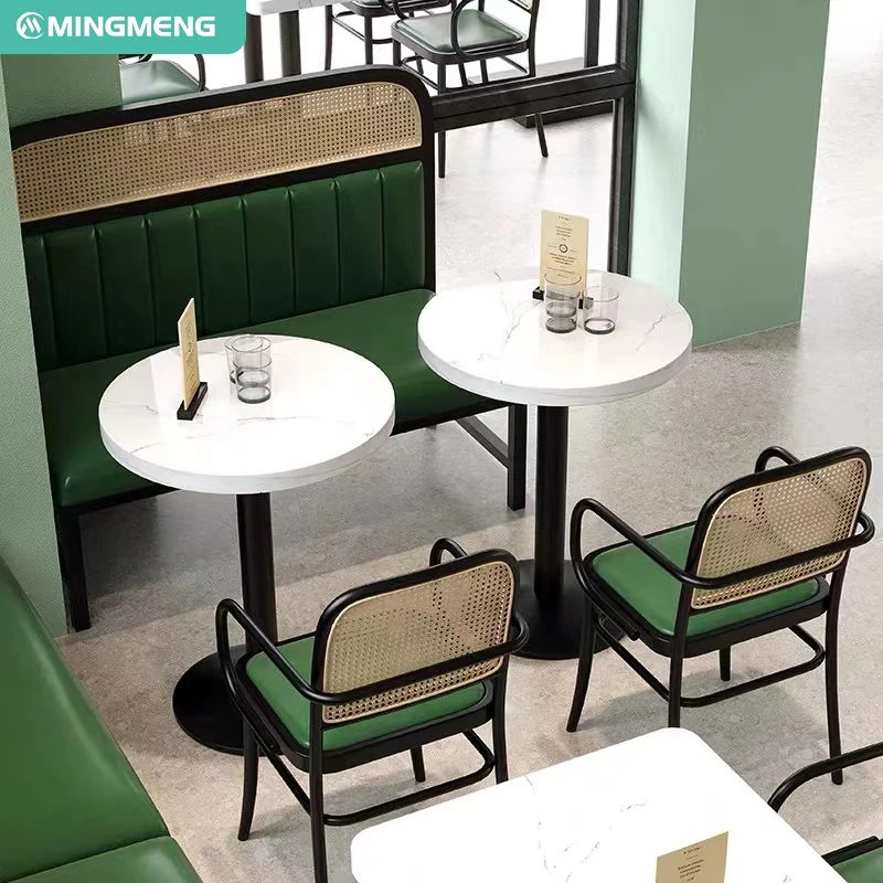 Wholesale Cheap Modern Design commercial restaurant furniture Simple dining chairs Leather Seat Restaurant chair and sofa